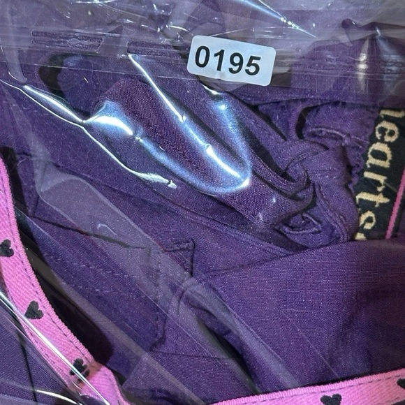 NEW HEART SOUL PURPLE SCRUB SET - Picture 6 of 6